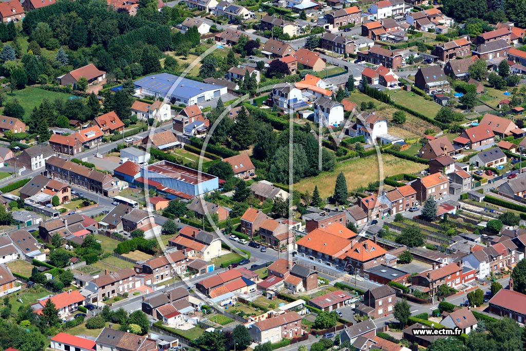 Photo arienne de Thumeries (Quartier de la Rue du Talus)