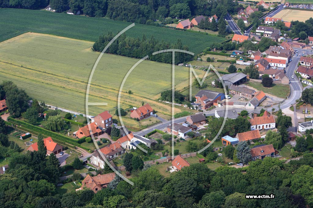 Photo arienne de Vaudricourt