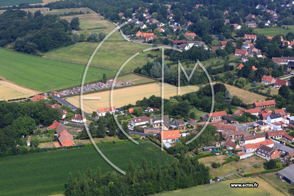 Photo arienne de Vaudricourt