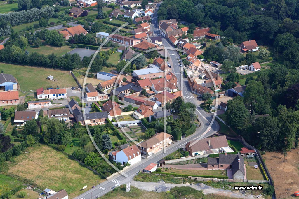 Photo arienne de Vaudricourt