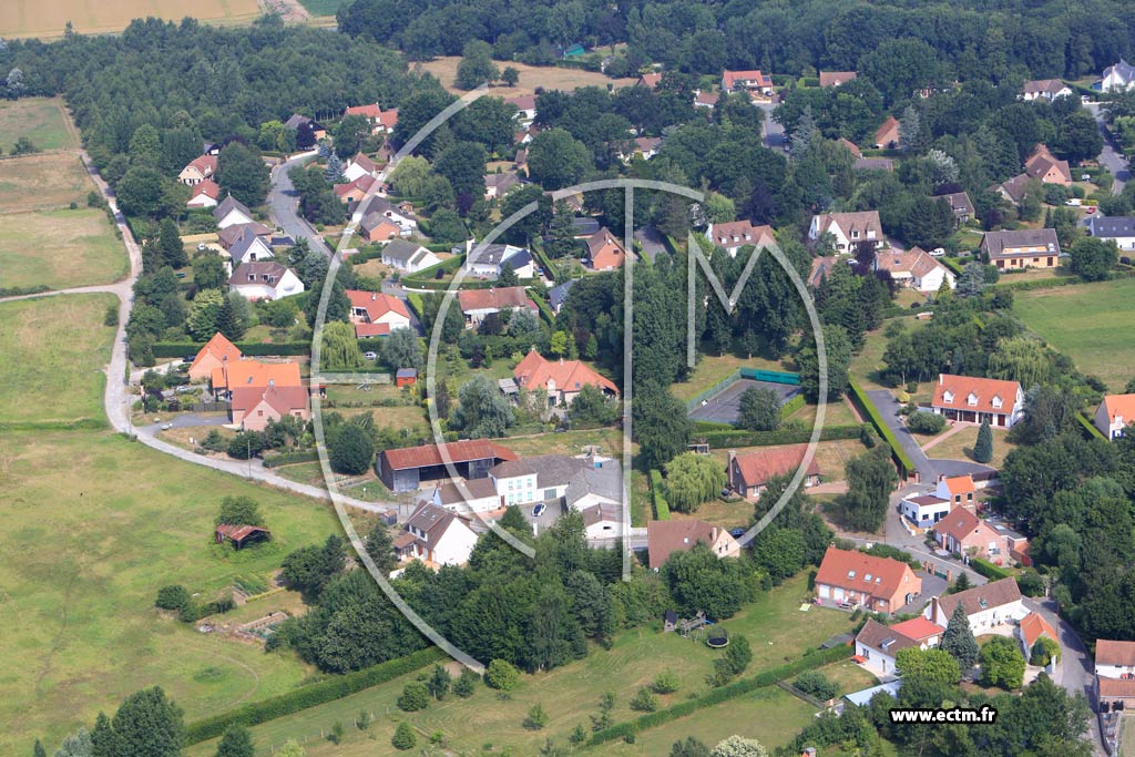 Photo arienne de Vaudricourt