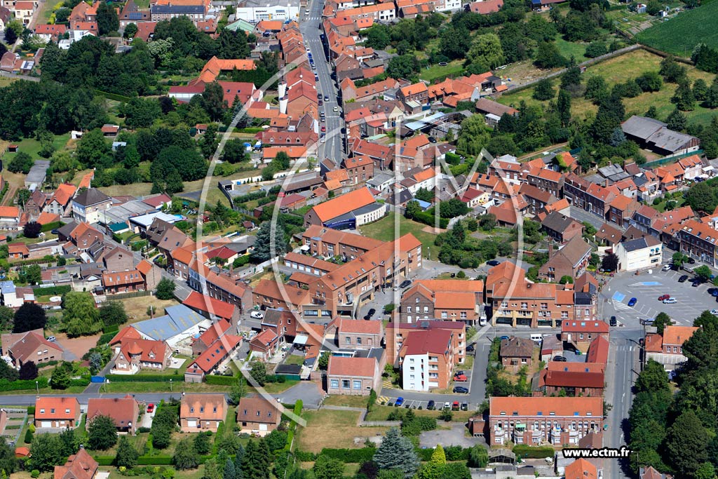 Photo arienne de Wahagnies