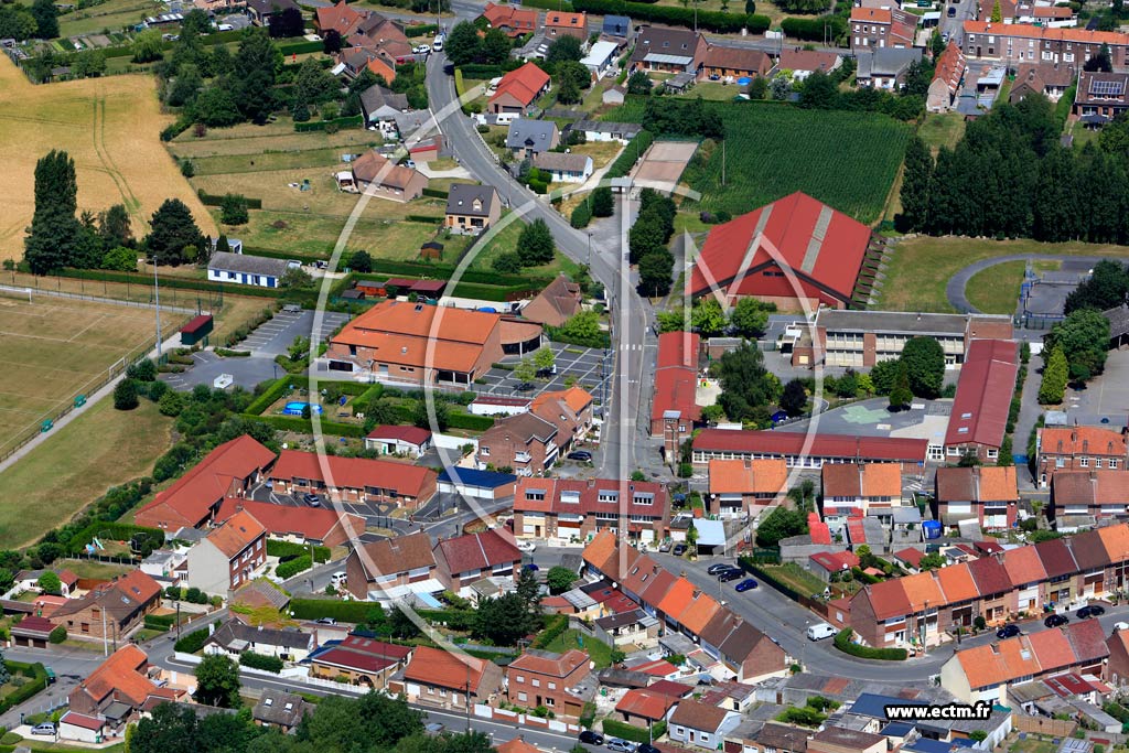 Photo arienne de Wahagnies