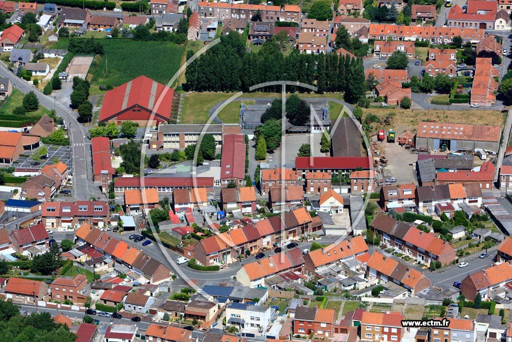 Photo arienne de Wahagnies