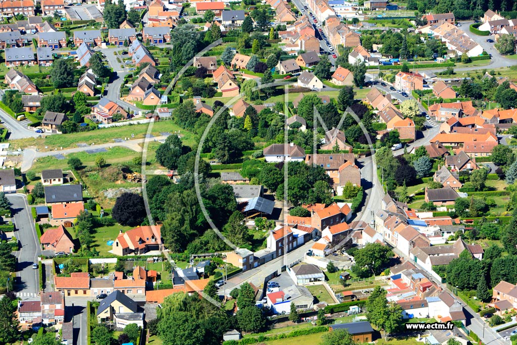 Photo arienne de Wavrin (Quartiers Coulin et Beussignies)