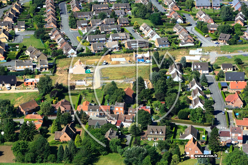 Photo arienne de Wavrin (Quartiers Coulin et Beussignies)