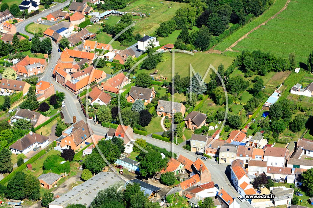 Photo arienne de Wavrin (Quartiers Coulin et Beussignies)