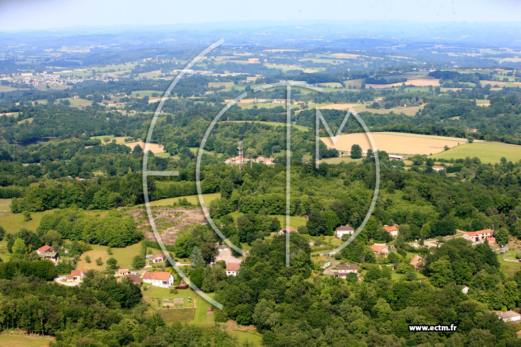 Photo arienne de Aureil (Les Crouzettes)