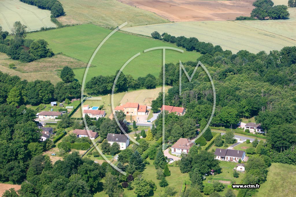 Photo arienne de Burgnac (Les Landes)