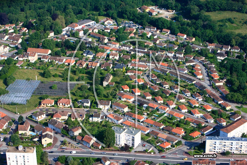 Photo arienne de Limoges (Beaublanc)