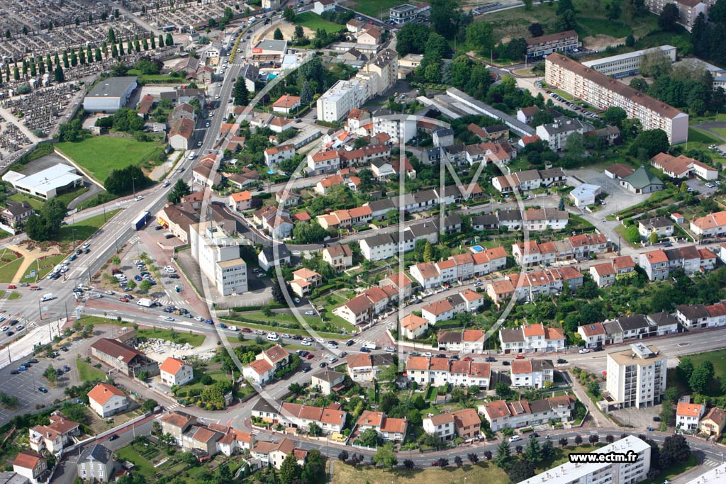 Photo arienne de Limoges (Cit de la Bastide)