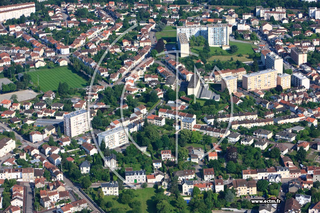 Photo arienne de Limoges (Fustel de Coulanges)