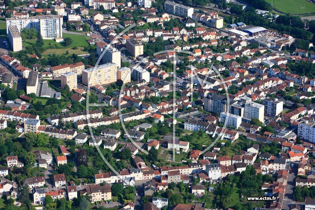 Photo arienne de Limoges (Fustel de Coulanges)