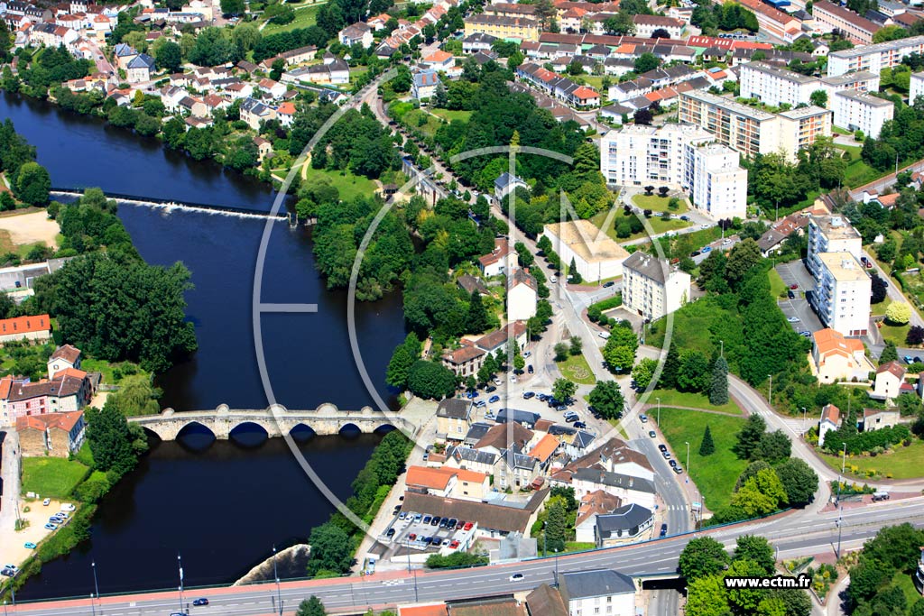 Photo arienne de Limoges (L'Htel de Ville)