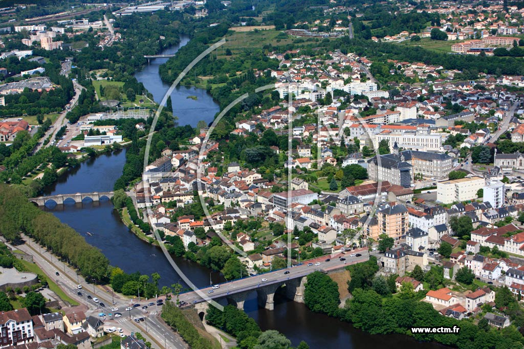 Photo arienne de Limoges (La Cathdrale)