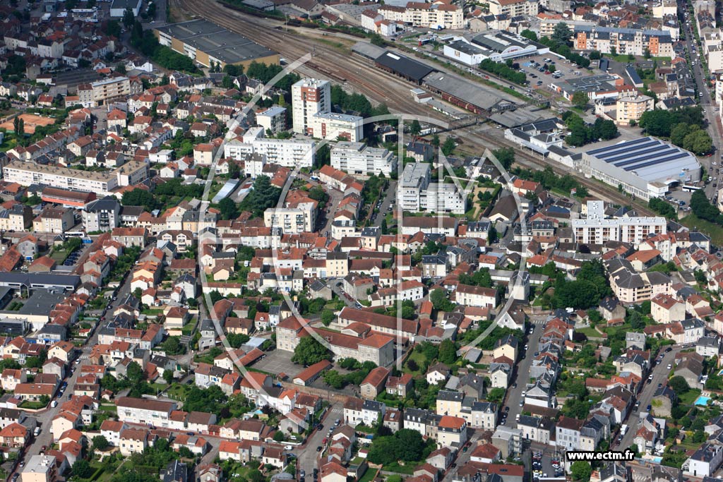 Photo arienne de Limoges (La Gare)