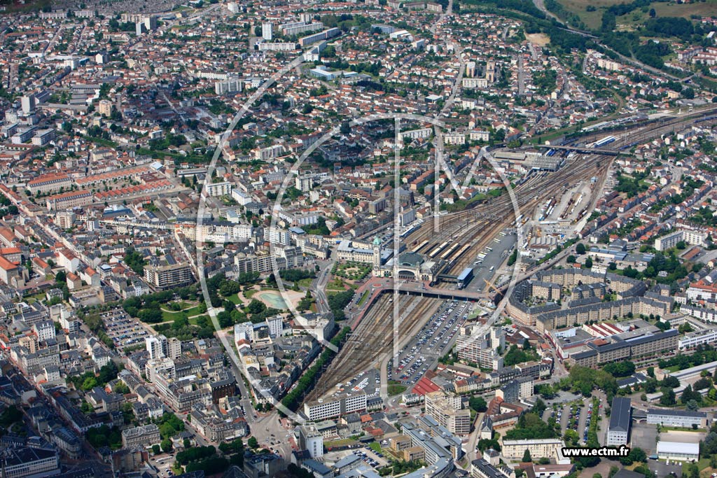Photo arienne de Limoges (La Gare)