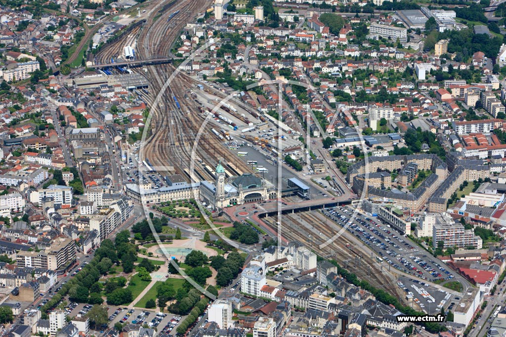 Photo arienne de Limoges (La Gare)