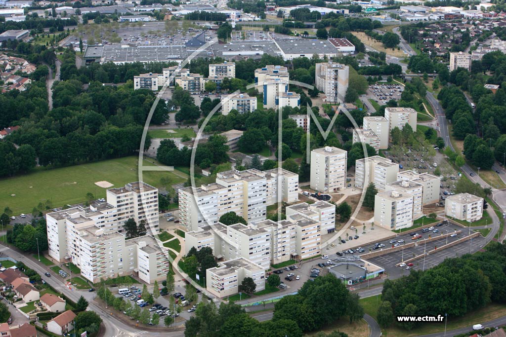 Photo arienne de Limoges (La Mazelle)