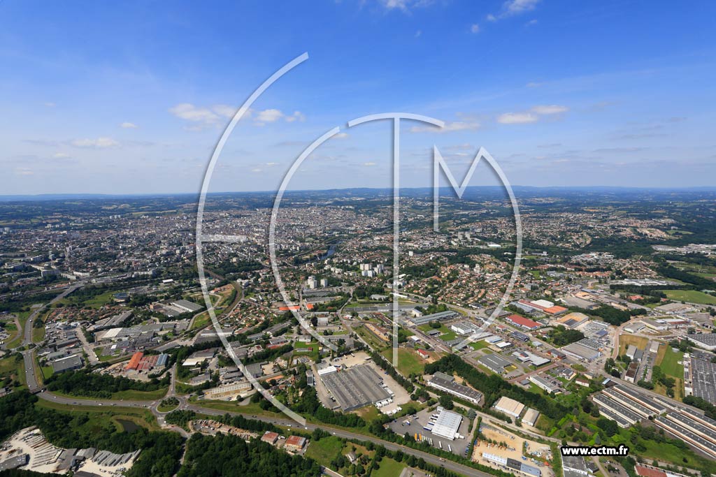 Photo arienne de Limoges (Magre)