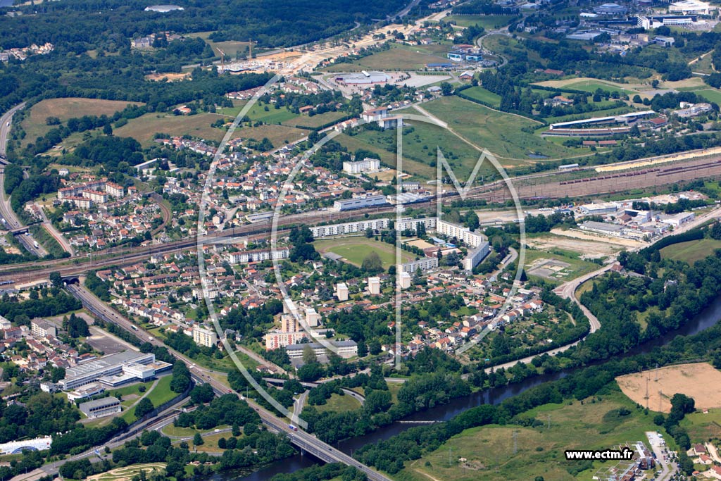 Photo arienne de Limoges (Montplaisir)