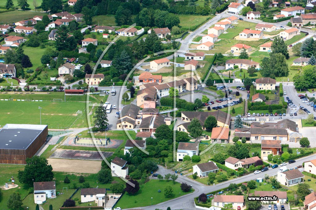 Photo arienne de Saint-Just-le-Martel