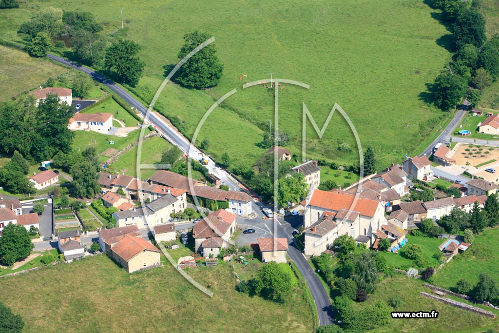 Photo arienne de Saint-Martin-le-Vieux