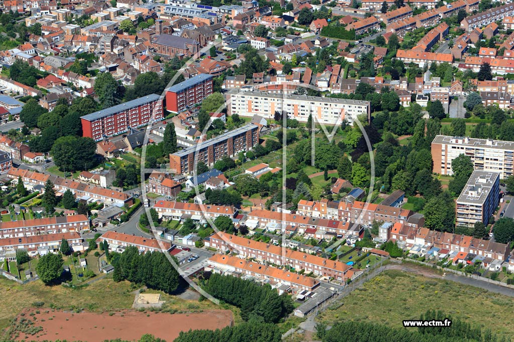 Photo arienne de Faches Thumesnil (Jean-Jaurs)