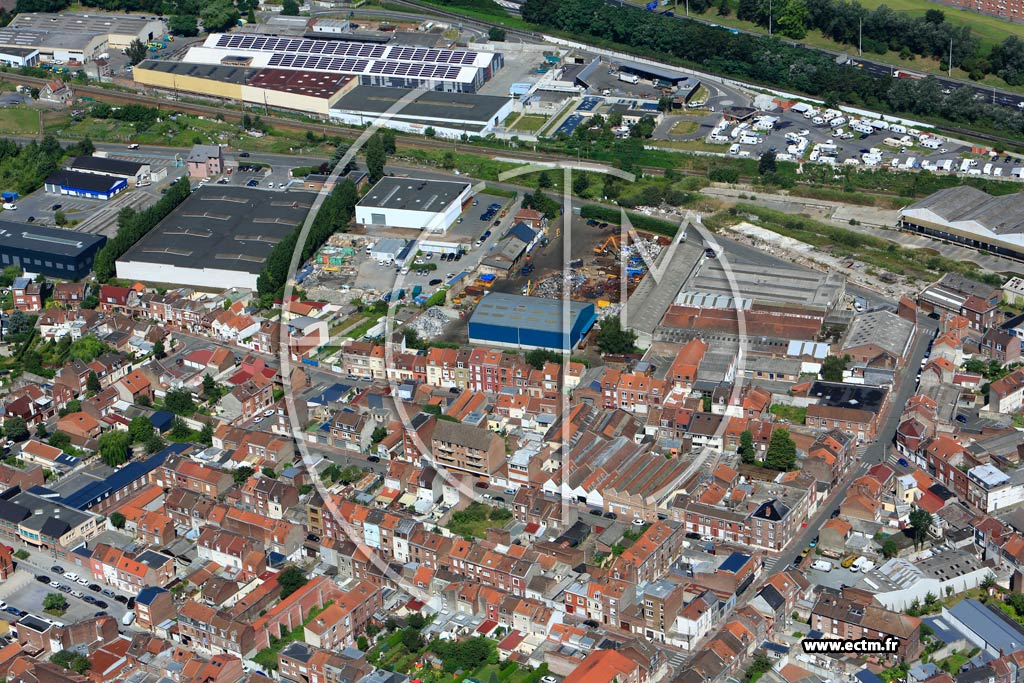 Photo arienne de Lille (Rue Courtois)