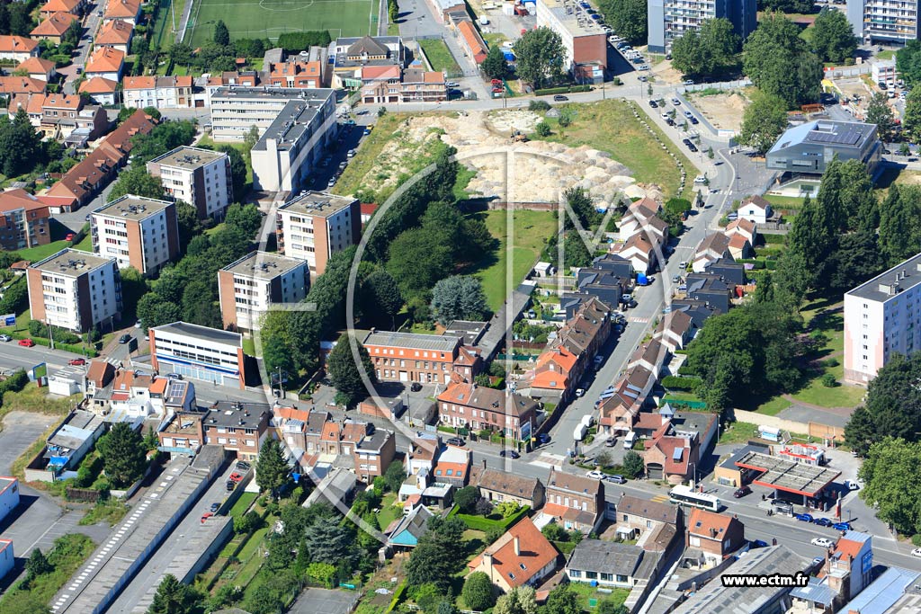 Photo arienne de Lille (Rue du Faubourg d'Arras)