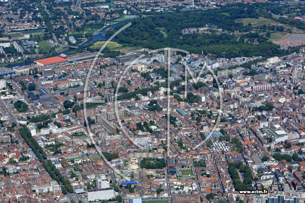 Photo arienne de Lille (Vauban)