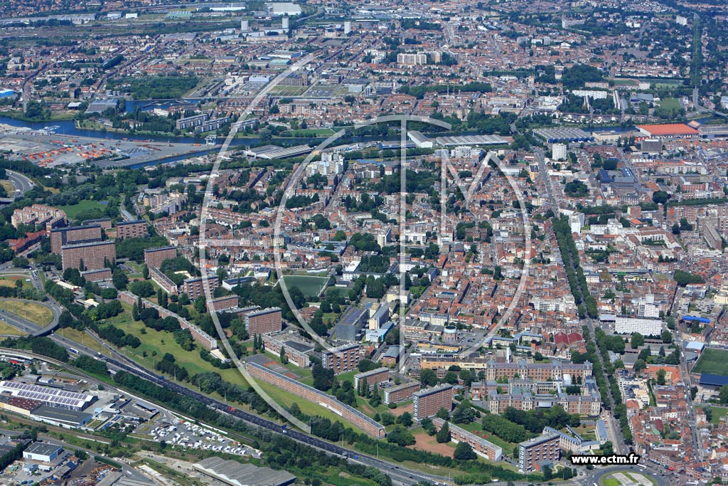 Photo arienne de Lille (Vauban-Esquermes)