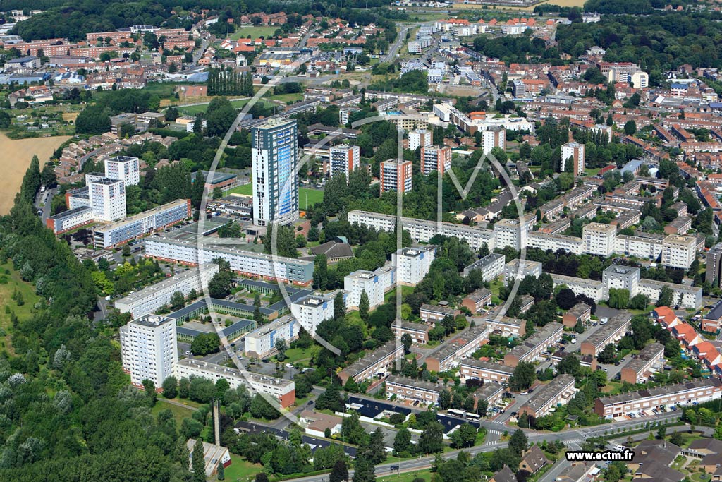 Photo arienne de Loos (Quartier du Centre Hospitalier de Loos)