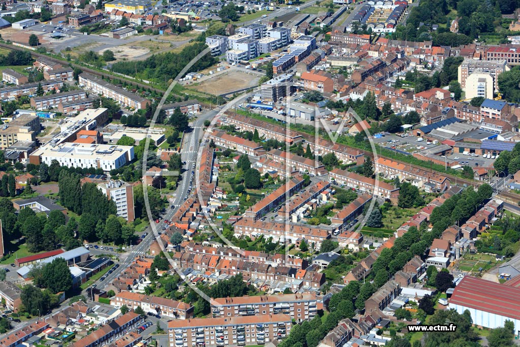 Photo arienne de Loos (Quartier du Centre Hospitalier de Loos)
