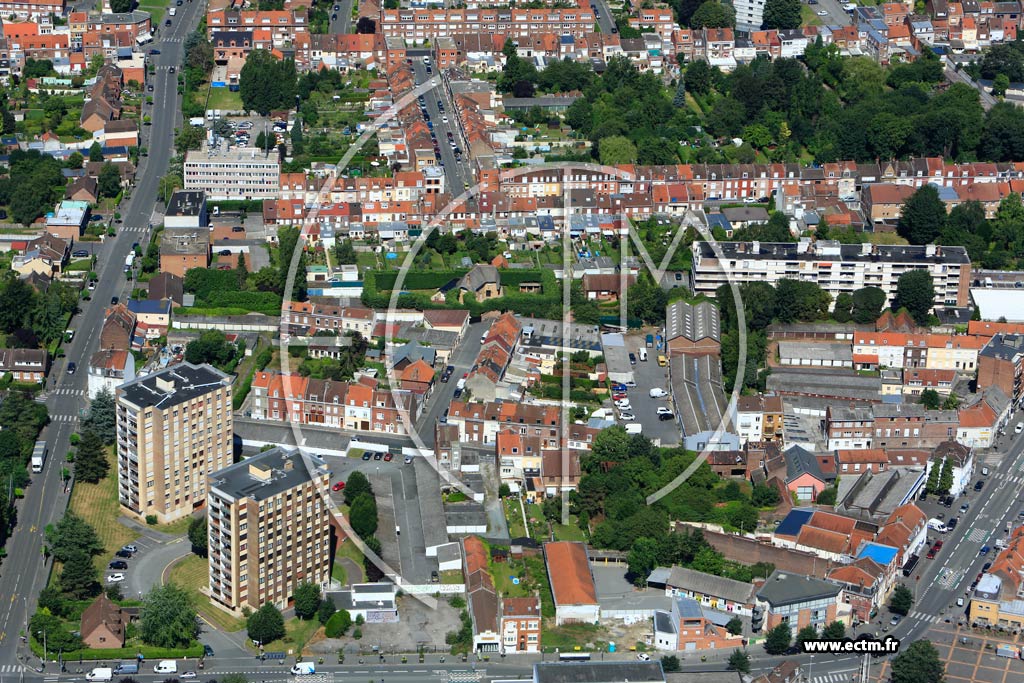 Photo arienne de Ronchin (Avenue Jean-Jaurs)