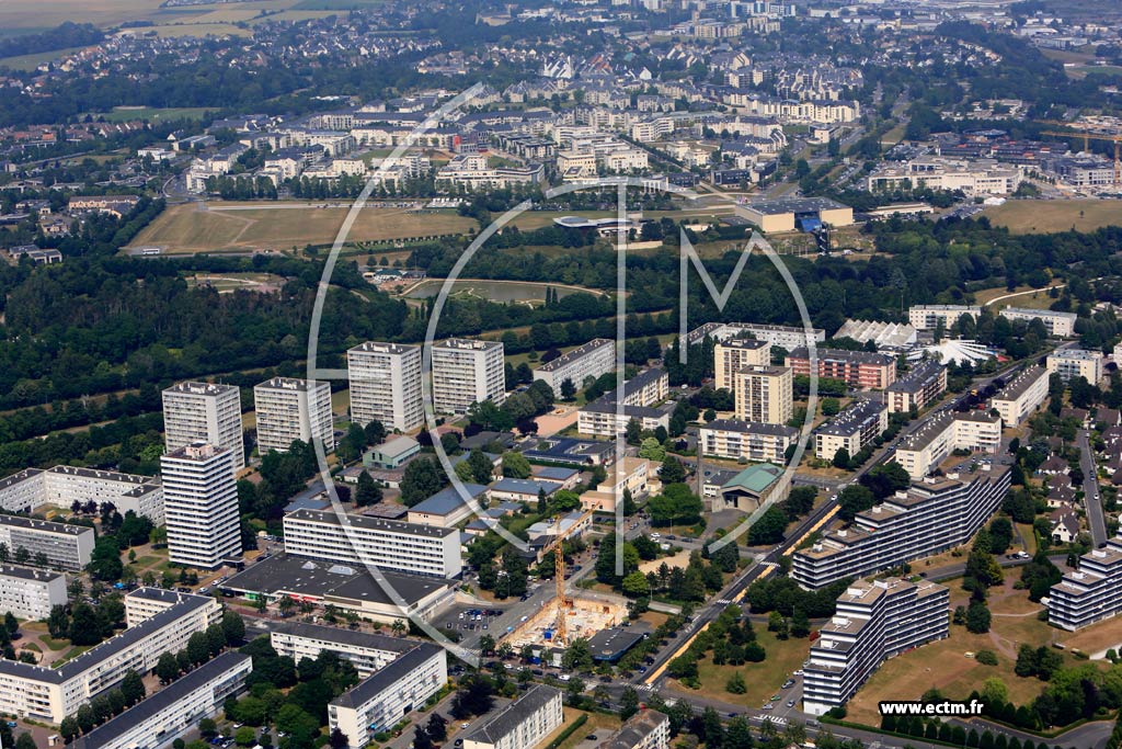 Photo arienne de Caen