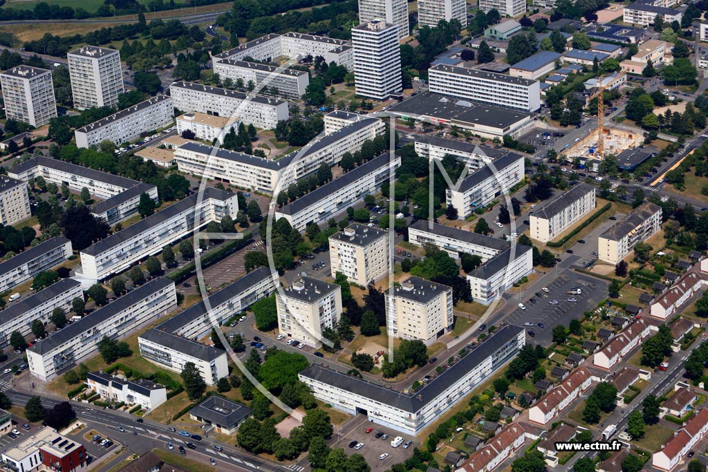 Photo arienne de Caen