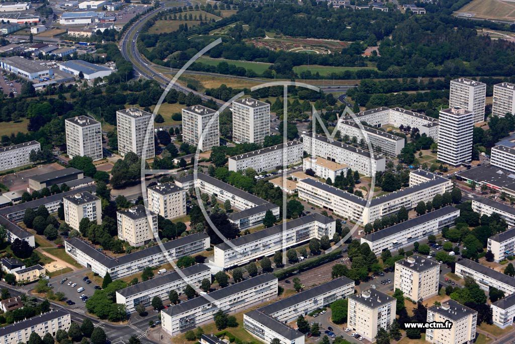 Photo arienne de Caen