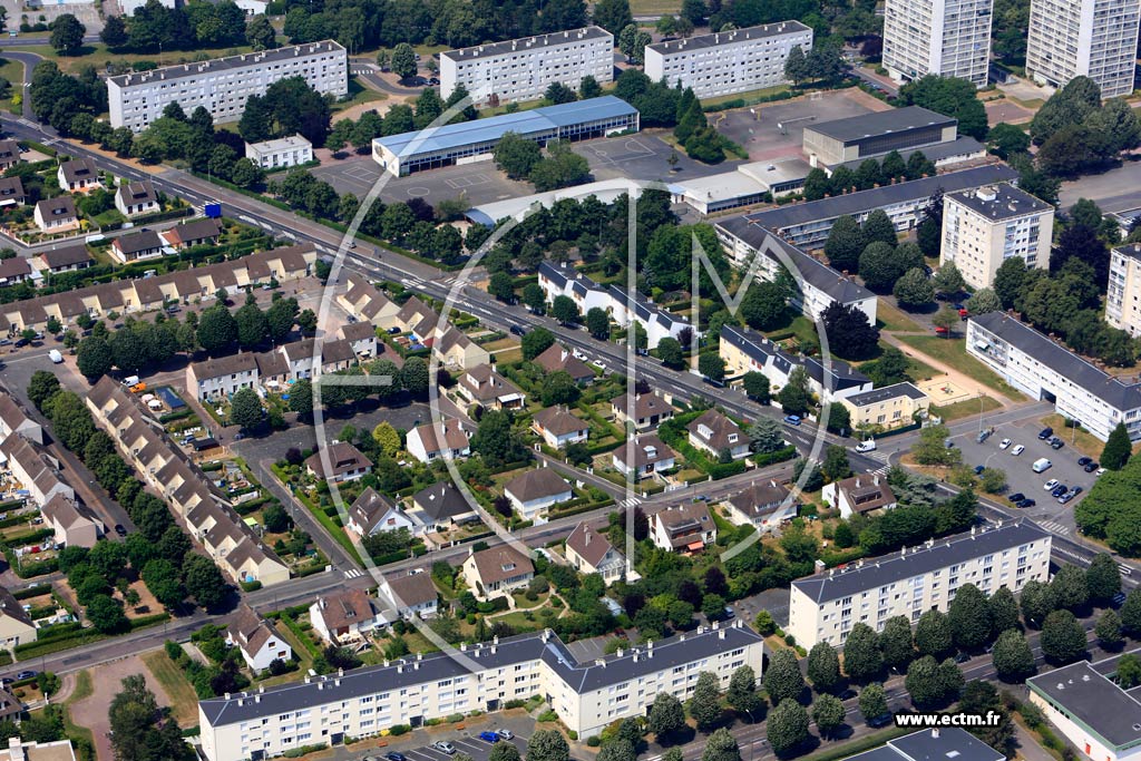 Photo arienne de Caen