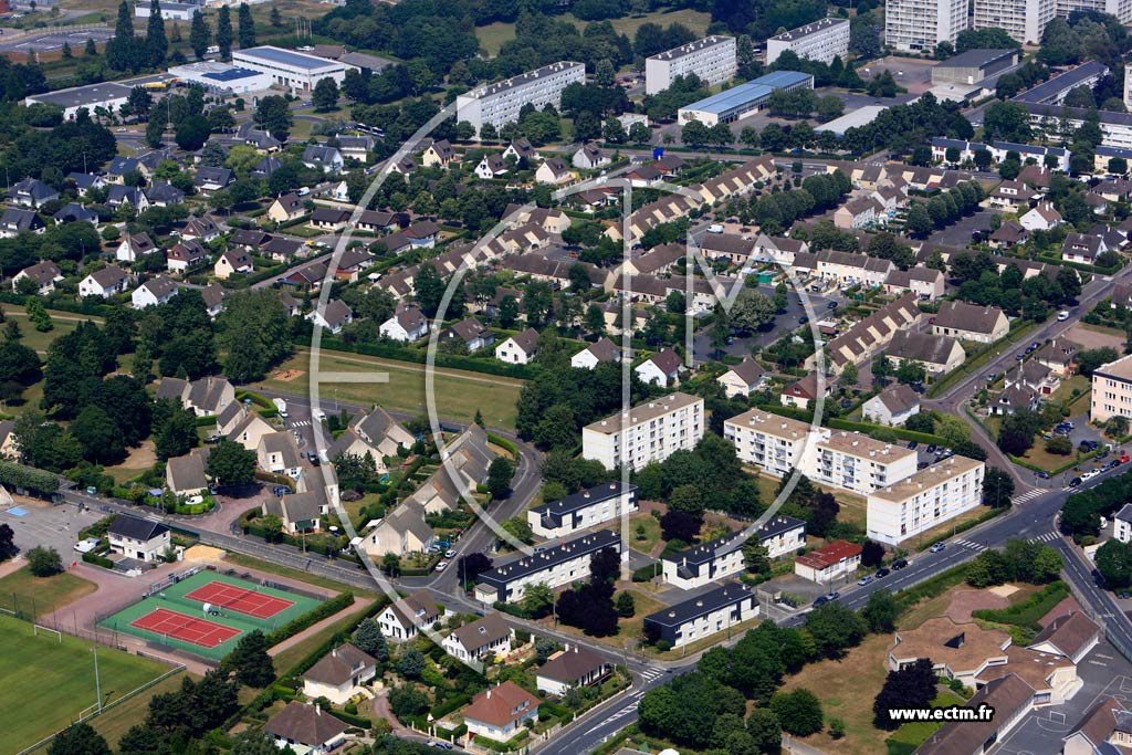 Photo arienne de Caen