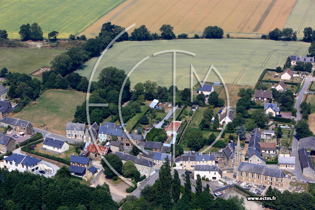 Photo arienne de Landes-sur-Ajon (Le Haut de Landes)