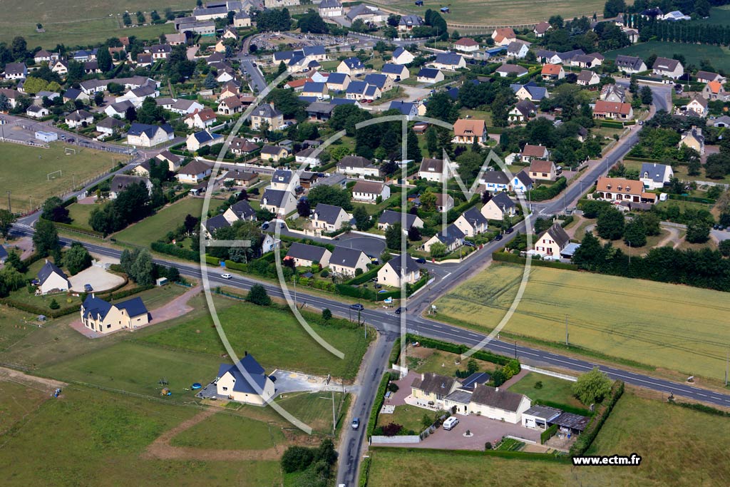 Photo arienne de Noyers-Bocage