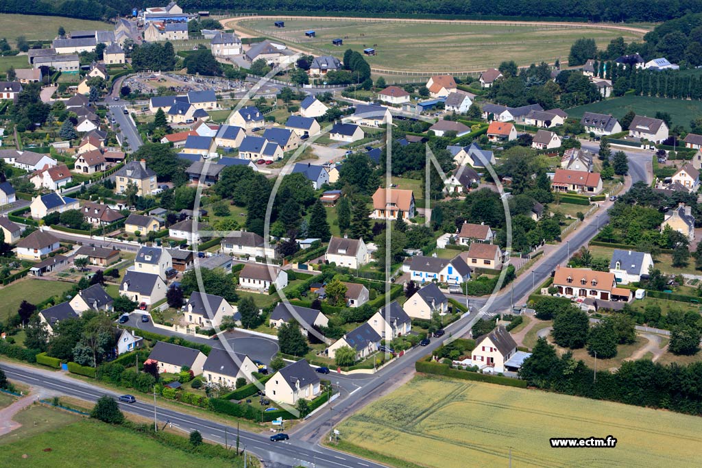 Photo arienne de Noyers-Bocage