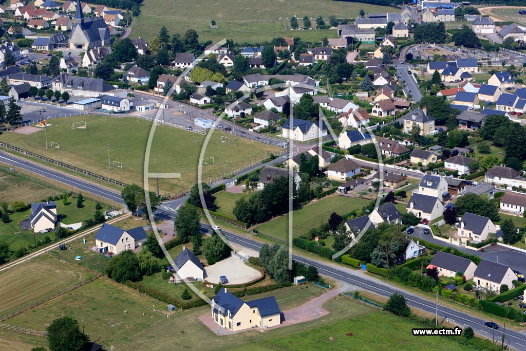 Photo arienne de Noyers-Bocage