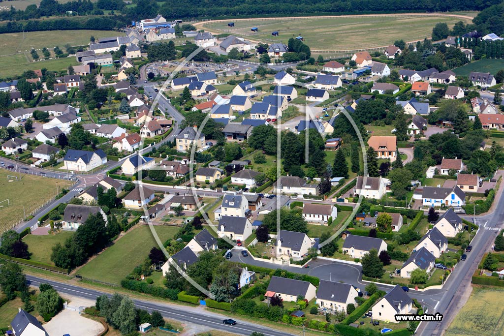 Photo arienne de Noyers-Bocage