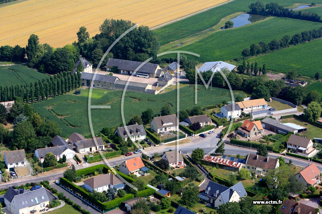 Photo arienne de Noyers-Bocage