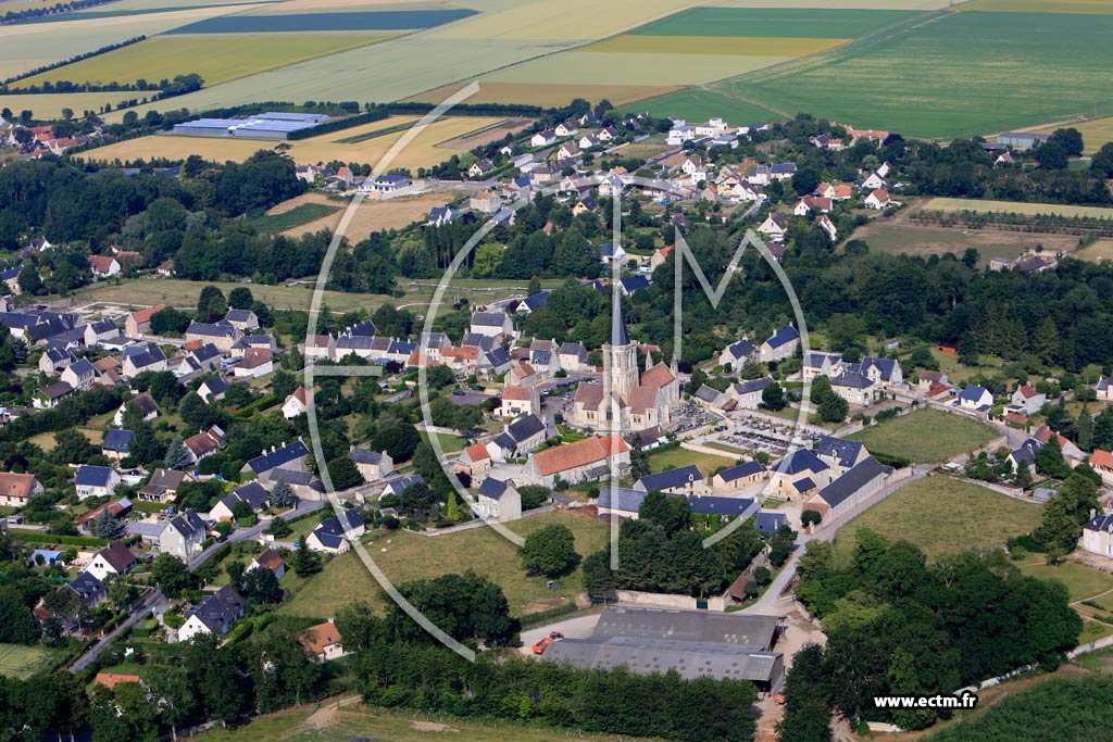 Photo arienne de Rots (Quartier de l'Eglise)