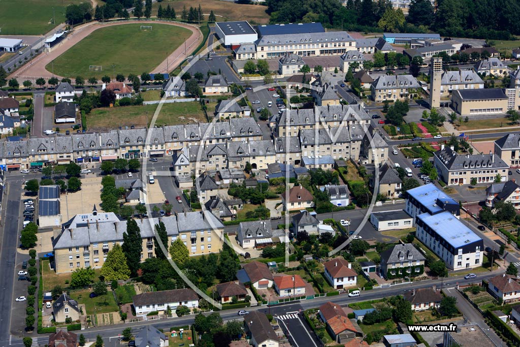 Photo arienne de Villers-Bocage