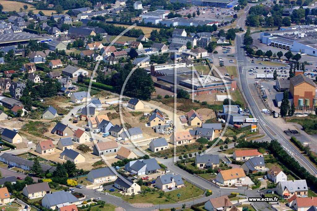 Photo arienne de Villers-Bocage