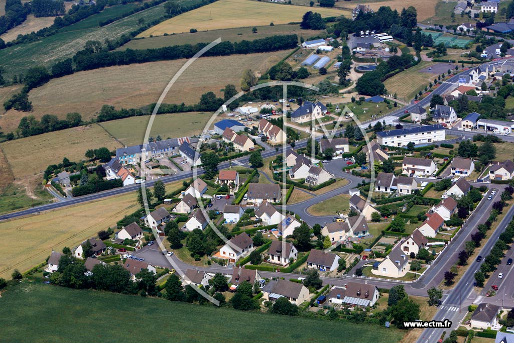 Photo arienne de Villers-Bocage